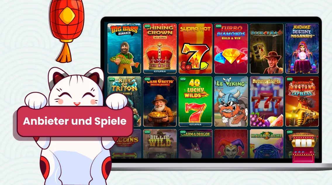 Casino Anbieter und Spiele mit Slots