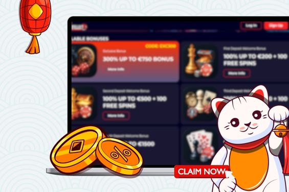 Diverse bonus offers with a claim now button.