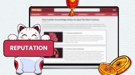 Cartoon cat holding a 