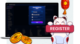Boomerang Bet registration page with 'Register' button.